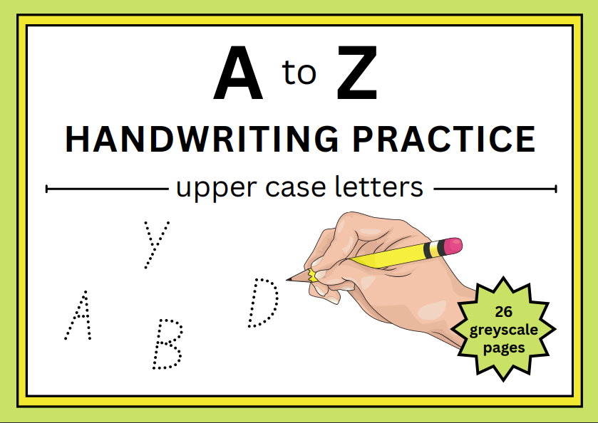 A to Z Handwriting practice